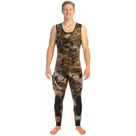 MAKO Spearguns Spearfishing Wetsuit 3D Yamamoto Reef Camo 7mm 2 Piece