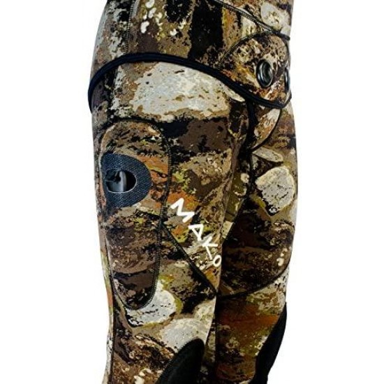 MAKO Spearguns Spearfishing Wetsuit 3D Yamamoto Reef Camo 5mm 2 Piece