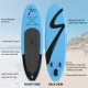 streakboard Inflatable Stand Up Paddle Board Surfing SUP Boards, No Slip Deck 6 Inches Thick ISUP Boards with Free SUP Accessories & Backpack, Leash, Paddle and Hand Pump, for All Levels