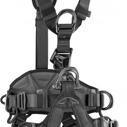 PETZL - Astro BOD Fast Black Full Body Harness W/Integrated Croll L, Black, 1