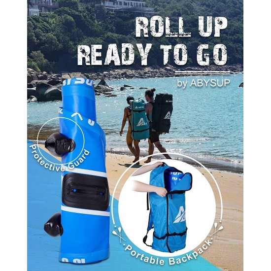 ABYSUP Paddle Boards, 10’6” Inflatable Paddle Board, SUP, Stand-Up Paddleboard with All Accessories & Carry Bag, Non-Slip Deck SUP Paddle Board, Anti-Sink Paddl&Pump Included