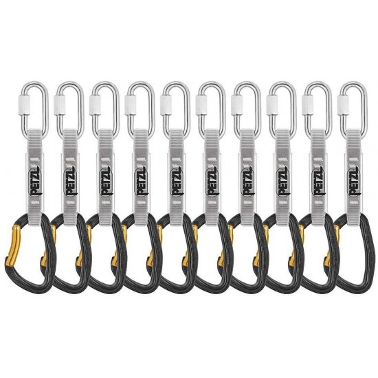 PETZL Djinn Steel Axess Quickdraws - 10 Pack