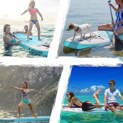 MaxKare Inflatable Stand Up Paddle Board SUP Paddle Board with Premium SUP Accessories & Waterproof Portable Bag Non-Slip Deck Youth & Adult Standing Boat in River Ocean and Lake