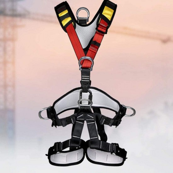 Climbing Harness Half Body Harnesses Mountaineering Climbing Gear1Pc Tree Climbing Safety Belt Saddle Mountain-Climbing Safety Belt Aerial Work Safety Belt Upper Body Safety Belt for Climbing