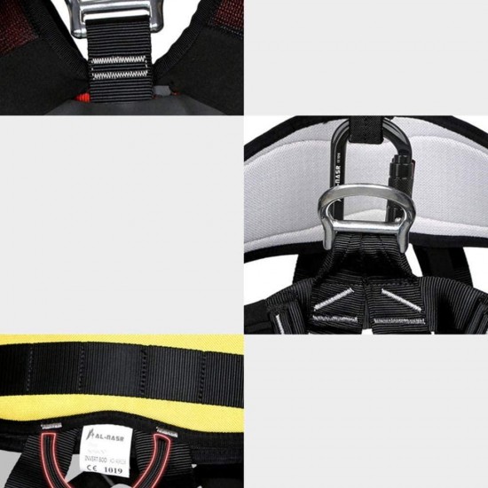 Climbing Harness Half Body Harnesses Mountaineering Climbing Gear1Pc Tree Climbing Safety Belt Saddle Mountain-Climbing Safety Belt Aerial Work Safety Belt Upper Body Safety Belt for Climbing