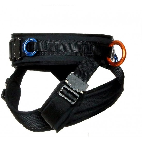 Fusion Climb BD Revolution Pro Workout Buckle Adjustable Half Body Harness USA Made Medium Black