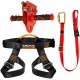 Fusion Climb Pro Backyard Zip Line Kit Harness Lanyard Trolley Bundle FK-A-HLT-31