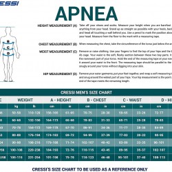 Cressi Apnea 2-pcs Freediving Spearfishing Wetsuit, Jacket & Pants, Loading Chest Pad, Knee Protection, Anatomical Design - Apnea: designed in Italy