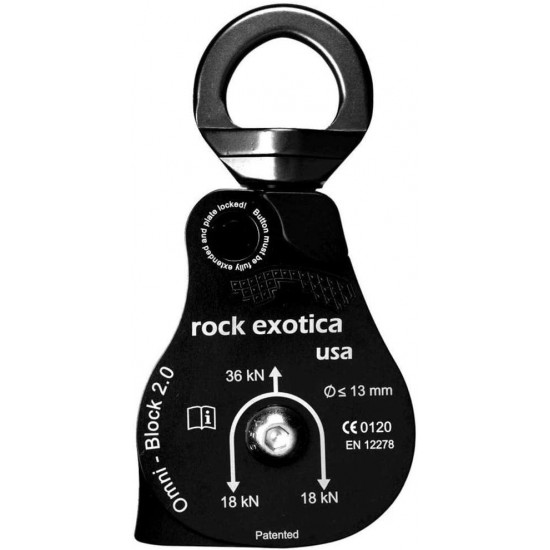 Rock Exotica P53 Omni-Block 2.0 Inch Swivel Pulley