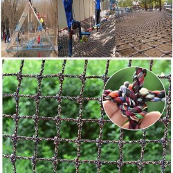 Children's Outdoor Safety Railing Net Room Partition Network Child Climbing Net Protective Net Garden Plant Climbing Net Kindergarten Playground Railing Protection Net