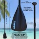 Inflatable Stand Up Paddle Board 10’6” Long 6” Thick | SUP Paddleboard Accessories Carry Backpack | Wide Stance, Bottom Fin Paddling Surf Control, Non-Slip Deck | Youth & Adult Standing Boat Boards