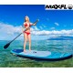 Inflatable Stand Up Paddle Board 10’6” Long 6” Thick | SUP Paddleboard Accessories Carry Backpack | Wide Stance, Bottom Fin Paddling Surf Control, Non-Slip Deck | Youth & Adult Standing Boat Boards