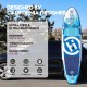 Highpi Inflatable Stand Up Paddle Board 10'6''x32''x6'' SUP with Accessories Backpack Anti-Slip Deck, Leash, Paddle and Hand Pump, Surf Paddle Boards for Youth & Adult