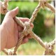 HUJB Outdoor Jute Net Climbing Net Treehouse for Kids Adults, Backyard Playground Cargo Net Protection Nets Swing Slide Webbing Safety Net (Color : 12cm12mm, Size : 19M)