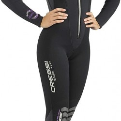 Cressi Lady Front-Zip Full Wetsuit for Water Activities - Bahia & new Bahia Flex