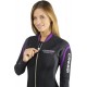 Cressi Lady Front-Zip Full Wetsuit for Water Activities - Bahia & new Bahia Flex