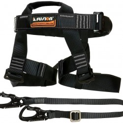 Fusion Climb Tactical Edition Adults Commercial Zip Line Kit Harness/Lanyard Bundle FTK-A-HL-02