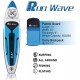 Runwave Inflatable Stand Up Paddle Board 11'×33''×6''(6'' Thick) Non-Slip Deck with Premium SUP Accessories | Wide Stance, Bottom Fins for Surfing Control | Youth Adults Beginner