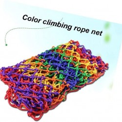 Braided Rope Net Color Rope Net Child Safety Net Outdoor Climbing Net Playground Playground Stadium Isolation Protection Net Climbing Net, Multi-Size Optional