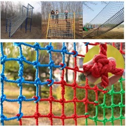 Children Climbing Woven Rope Net Garden Protection Net High Altitude Anti-Fall Net Indoor and Outdoor Decoration Net Basketball Court Fence Net Multiple