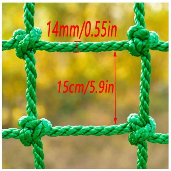 Children Climbing Woven Rope Net Garden Protection Net High Altitude Anti-Fall Net Indoor and Outdoor Decoration Net Basketball Court Fence Net Multiple