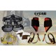 Evoke Gear Tree Climbing Spike Set Aluminum Pole Spurs Climbers, Pro Harness kit + Kevlar Climbing Half Finger Glove