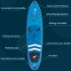 Freein Stand Up Paddle Board Inflatable SUP Fishing SUP Inflatable Stand up Paddle Board 11'6”x33 x6 Blue Package - Fishing Rack, Camera Mount, Dual Action Pump, Triple fins, Leash, Adaptor, Backpack