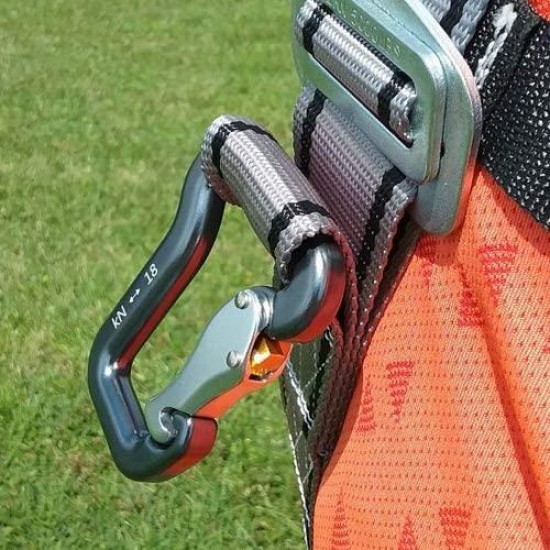 Kiting Harness for Ground Handling a Paraglider - Paramotor PPG Training - Carabiners Included