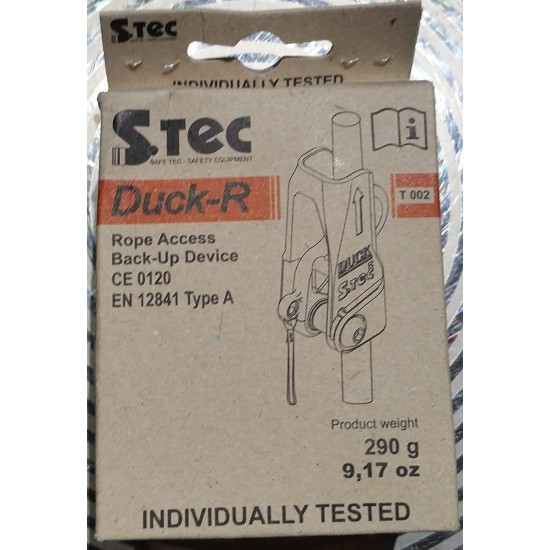 Safe Tec Duck-R Back-Up Device for Rope Access Fall Arrest 10.5-11mm Back Up Duck R