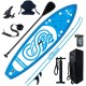 FunWater Inflatable 10'x31''x6'' Stand UP Paddle Board Ultra-Light (17lbs) Everything Included ISUP, Adj Paddle, Kayak Seat, Pump, SUP Backpack, Leash, Waterproof Bag, Non-Slip Deck pad Youth & Adult