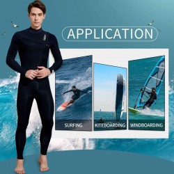 Men's Surfing Wetsuit Full Body GBS 3/2mm Neoprene Premium Thermal Chest Zip Liquid Taped Wetsuit