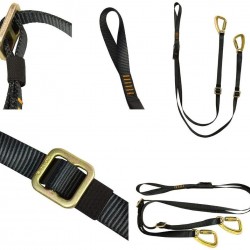 Fusion Climb Pro Backyard Zip Line Kit Harness Lanyard Bundle FK-A-HL-13