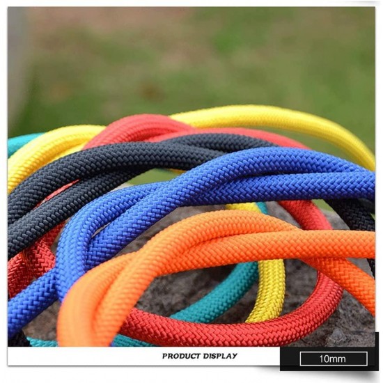 CHUNSHENN Climbing Rope Wire Rope Emergency Rope Camping/Rock Climbing/Multi-Color and Multi-Size for Selection Ropes (Color : E, Size : 8MM 40M) Outdoor Recreation