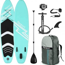 Premium Inflatable Stand Up Paddle Board (6 inches Thick) with Durable SUP Accessories & Carry Bag | Wide Stance, Surf Control, Non-Slip Deck, Leash, Paddle and Pump , Standing Boat for Youth & Adult