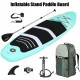 Premium Inflatable Stand Up Paddle Board (6 inches Thick) with Durable SUP Accessories & Carry Bag | Wide Stance, Surf Control, Non-Slip Deck, Leash, Paddle and Pump , Standing Boat for Youth & Adult