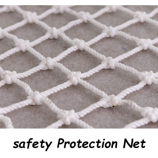 LYRFHW White Rope Net, Climbing Safety Net Playground Children Climbing Net Outdoor Training Development Protection Net Kindergarten Protection Net (Size : 25m)