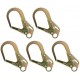 Fusion Climb Infinity High Strength Steel Extra Large Drop Forged Double Lock Rebar Snap Hook 5-Pack