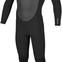 O'Neill Men's Epic 3/2 mm Chest Zip Full Wetsuit - Black/Black, Size: Medium