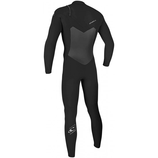 O'NEILL Mens Epic 3/2mm Chest Zip Wetsuit - Black - Seamless Paddlezones. Fluidflex Firewall. GBS Seams. Krypto Knee Padz