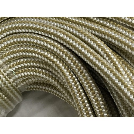 1/2 Inch by 300 Feet Gold Double Braid Nylon Rope