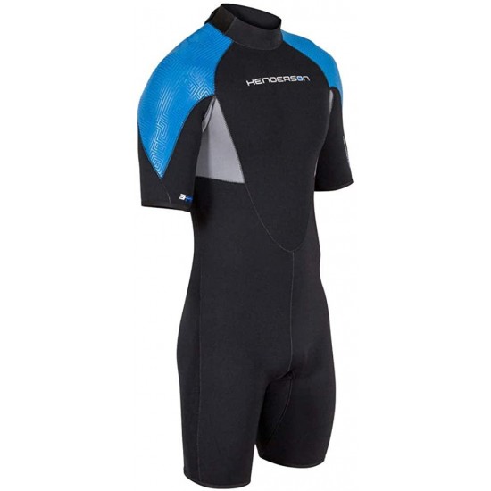 Henderson Men's Thermoprene Pro Wetsuit 3mm Back Zip Shorty Black