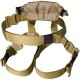 Fusion Tactical Griffin Military Police Half Body Search Rescue Harness Duty Belt 23kN Medium Coyote Brown