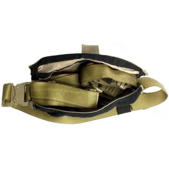 Fusion Tactical Griffin Military Police Half Body Search Rescue Harness Duty Belt 23kN Medium Coyote Brown