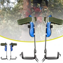 2 Gears Tree Climbing Shoes Spike Set Safety Belt Adjustable Lanyard Rope Rescue Belt