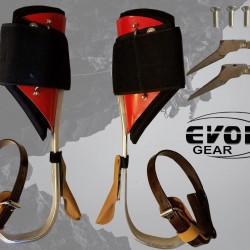 Evoke Grear Tree Climbing Spike Set Aluminum Climbing Spurs Adjustable with Replacement Gaff