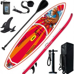 FEATH-R-LITE Inflatable Stand Up Paddle Board 11'6'' × 34'' × 6'' for Youth & Adult with Inflatable SUP Board, Non-Slip Deck, Travel Backpack, Adj Paddle, Pump, Leash, Water Proof Bag