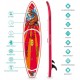 FEATH-R-LITE Inflatable Stand Up Paddle Board 11'6'' × 34'' × 6'' for Youth & Adult with Inflatable SUP Board, Non-Slip Deck, Travel Backpack, Adj Paddle, Pump, Leash, Water Proof Bag