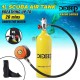 KTZAJO 1L/0.5L Scuba Oxygen Cylinder Diving Air Tank Scuba Diving Respirator Set Snorkeling Breathing Equipment (Color : 1L Yellow Set)