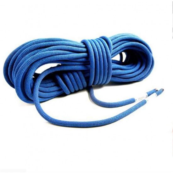 CHUNSHENN Climbing Rope Static Rope Speed Drop Rope Nylon Rope 9/10/10.5mm Diameter Length 10/20/30/40/50/100m Blue Ropes (Size : 10mm 100m) Outdoor Recreation