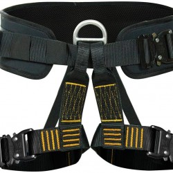 Fusion Climb Apollo III Military Tactical Padded Half Body Adjustable Zipline Harness 23kN M/L Black